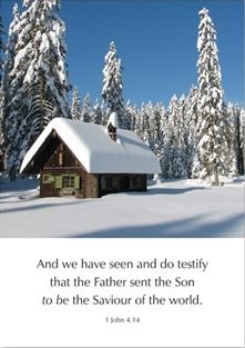 The Father Sent the Son - 1 John 4:14 Greetings Cards - Re-vived