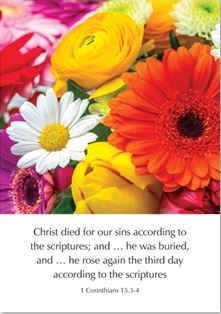 Christ Died for our Sins - 1 Corinthians 15:3-4 Cards - Re-vived