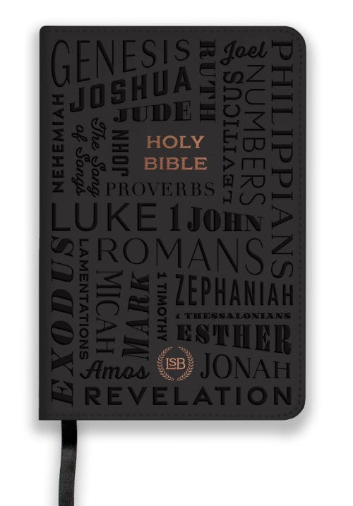 LSB Compact Bible, Black 66 Books Rose Gold - Re-vived