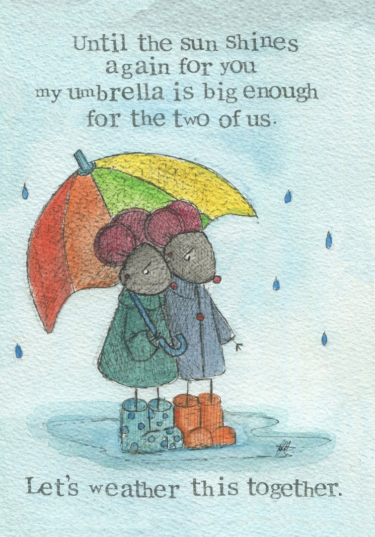 Thinking of You the Two of Us Single Card - Re-vived