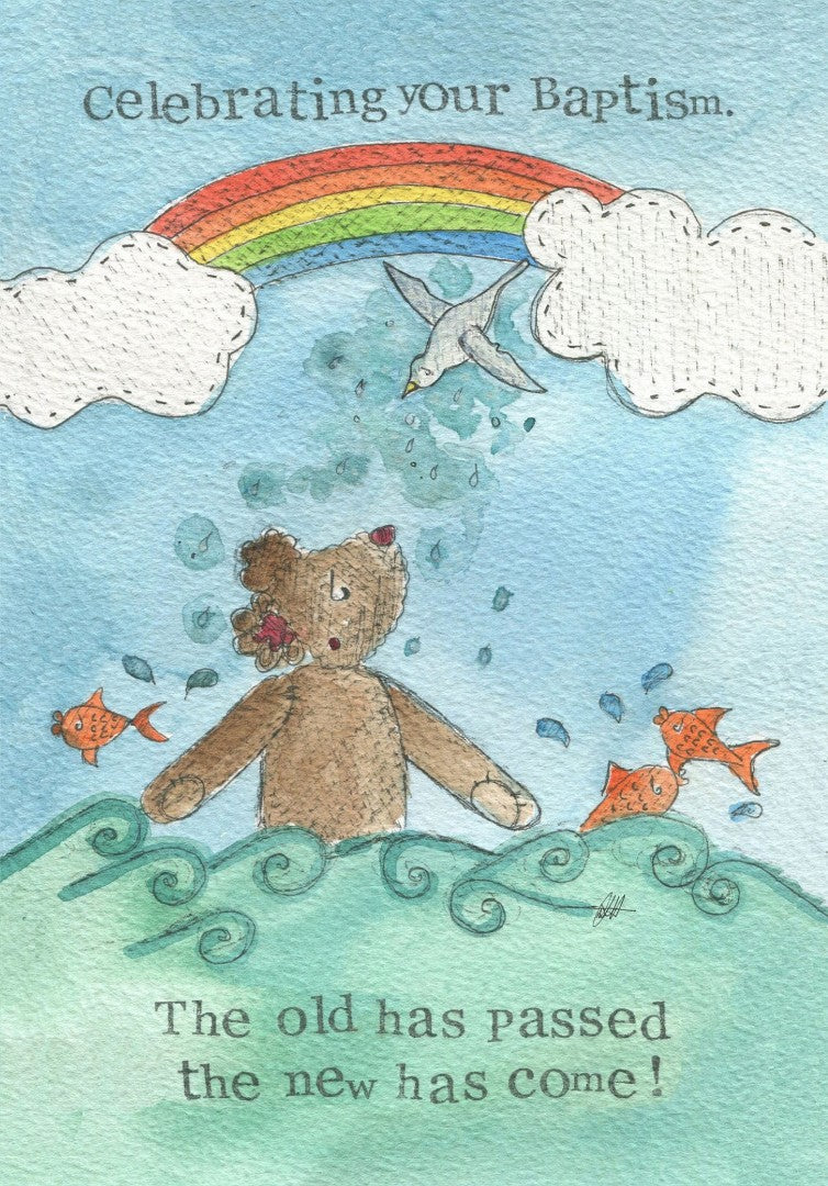 Baptism Card Single Card - Re-vived