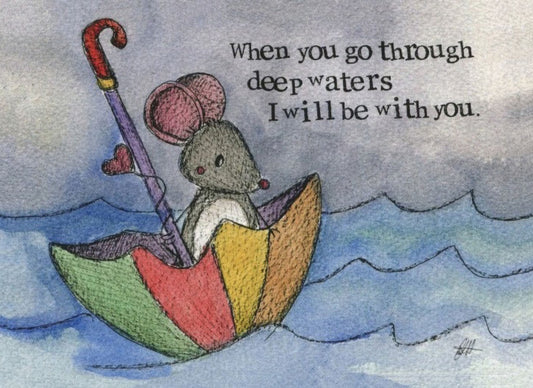 Encouragement Card Deep Waters Single Card - Re-vived