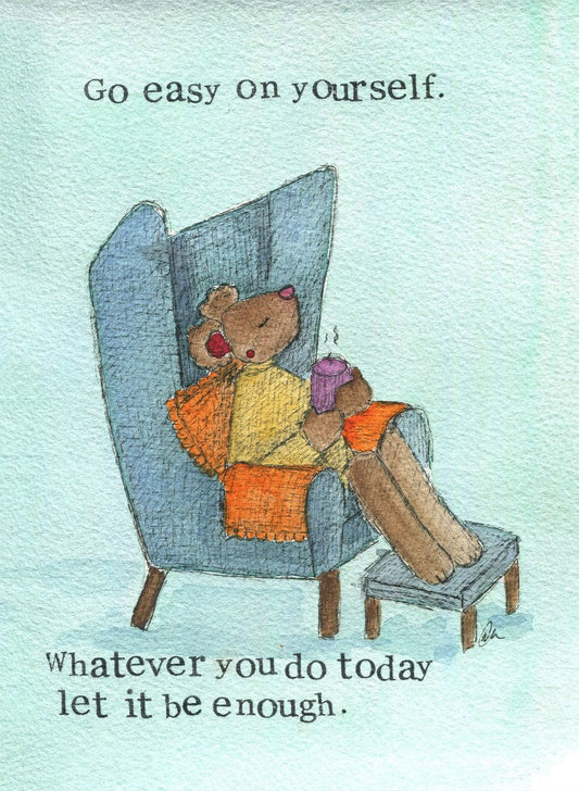 Encouragement Card Go Easy Single Card - Re-vived