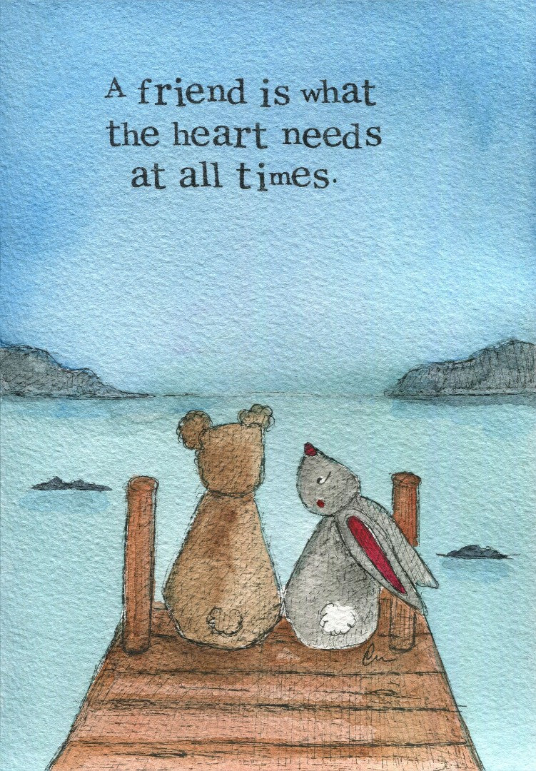 Thinking of You Card What the Heart Needs Single Card - Re-vived