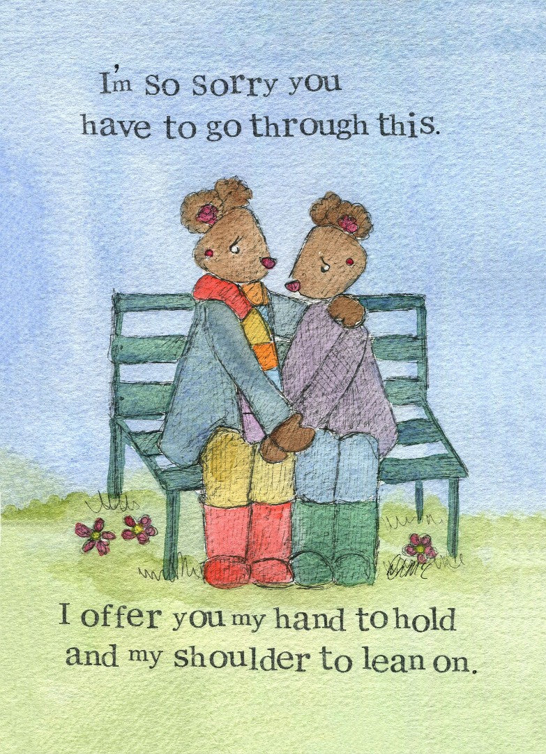 Thinking of You A Hand to Hold  Single Card - Re-vived