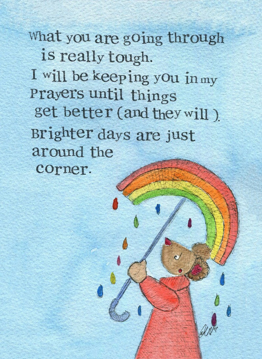 Encouragement Card Brighter Days Single Card - Re-vived