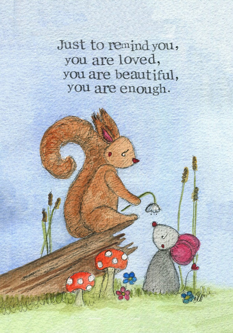 Thinking of You Card Just to Remind You Single Card - Re-vived