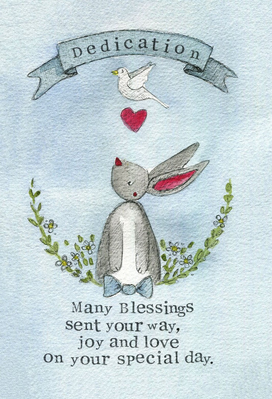 Dedication Card Baby Card Single Card - Re-vived