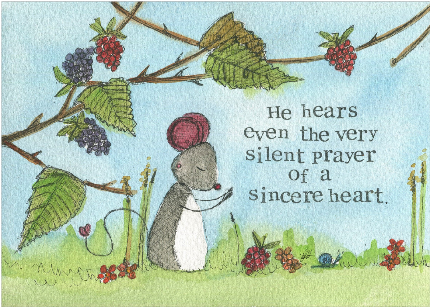 A Silent Prayer Single Print - Re-vived