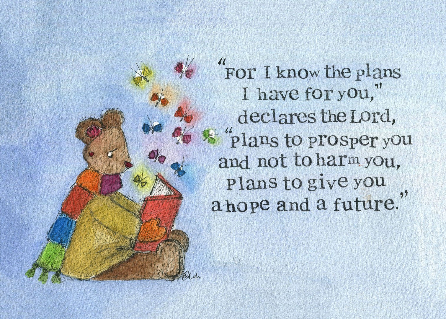 Encouragement Print I Know The Plans Single Print - Re-vived