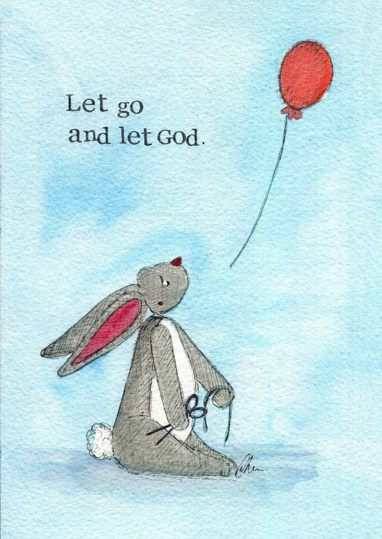 Encouragement Print Let Go. Let God Single Print - Re-vived