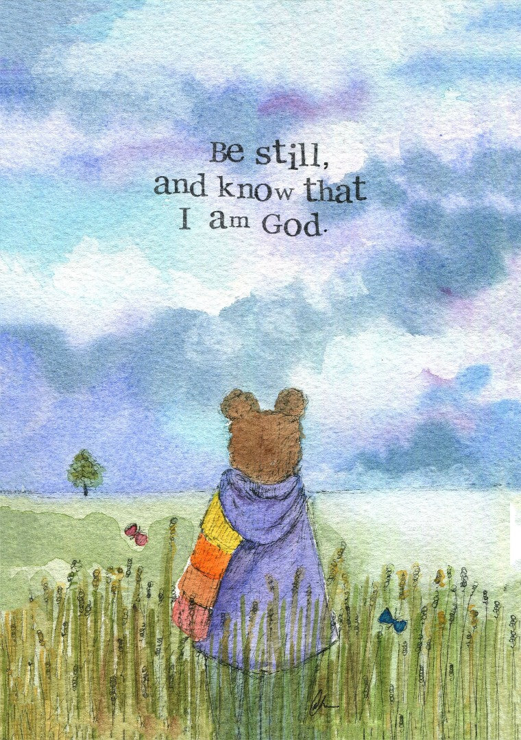 Encouragement Print Be Still Single Print - Re-vived