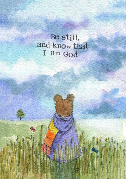 Encouragement Print Be Still Single Print - Re-vived