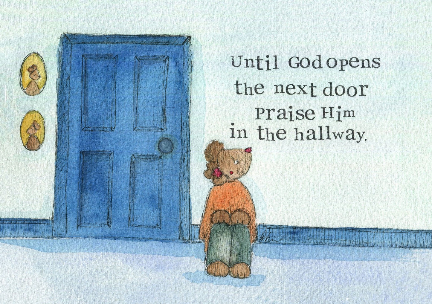 Praise Him In The Hallway Single Print - Re-vived