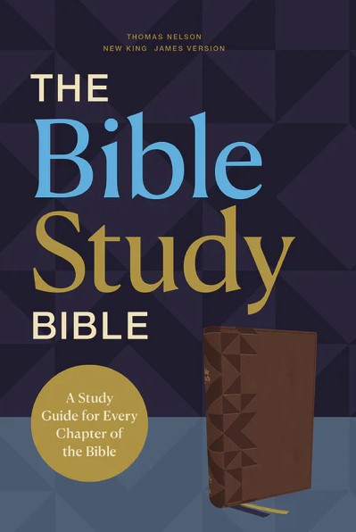 NKJV The Bible Study Bible, Brown - Re-vived