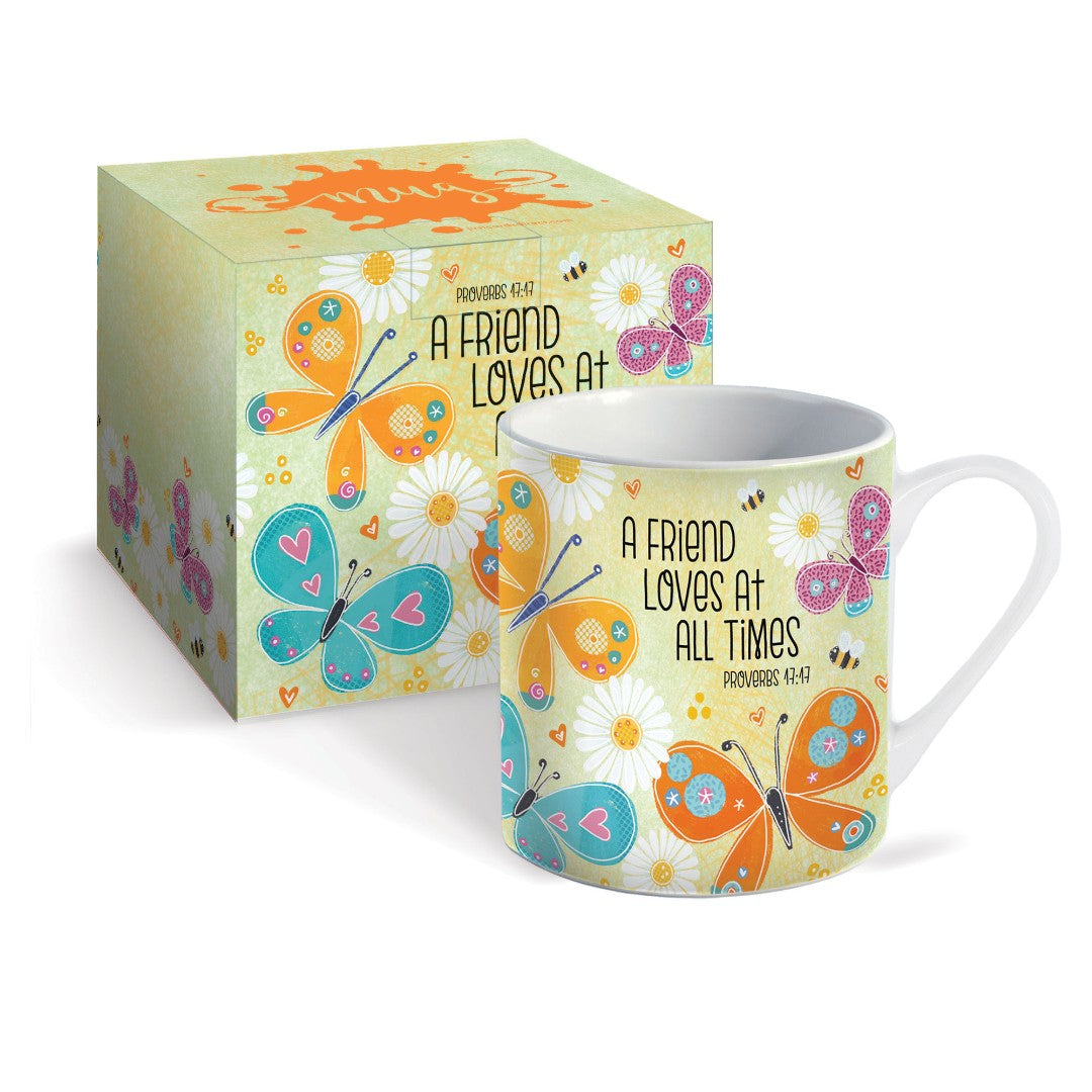 A Friend Loves (Butterflies) Mug & Gift Box - Re-vived