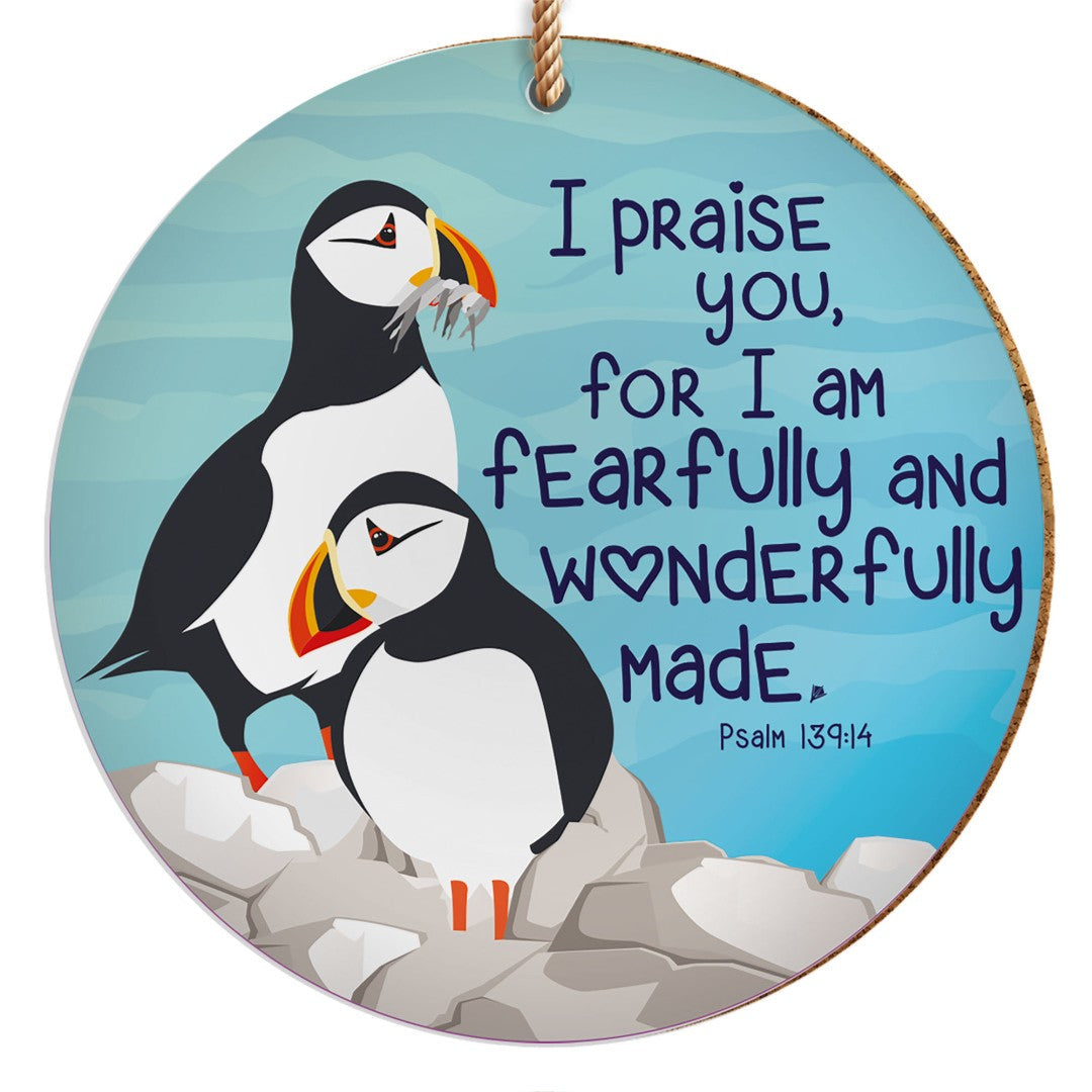 Fearfully And Wonderfully Made Ceramic Hanging Decoration - Re-vived