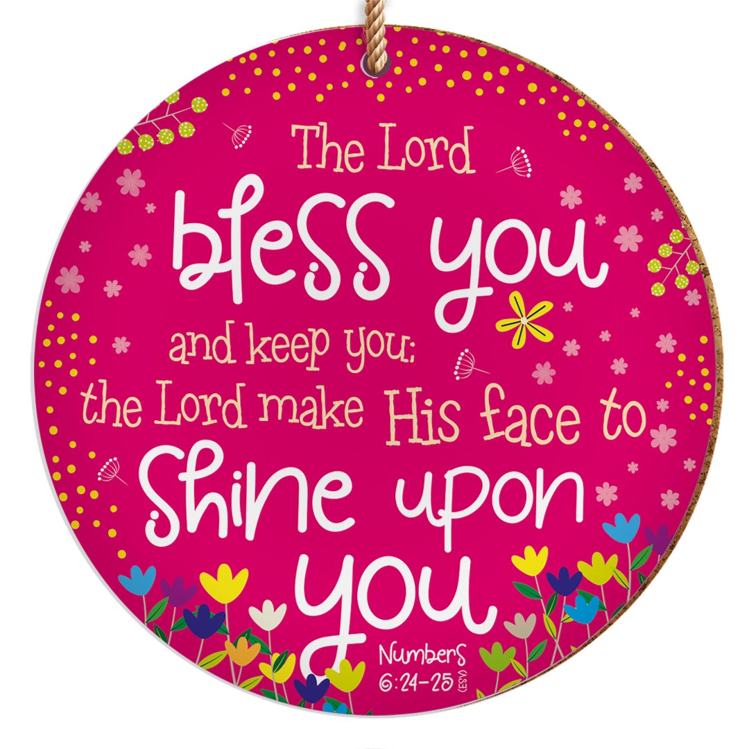 Bless You (Pink) Ceramic Hanging Decoration - Re-vived