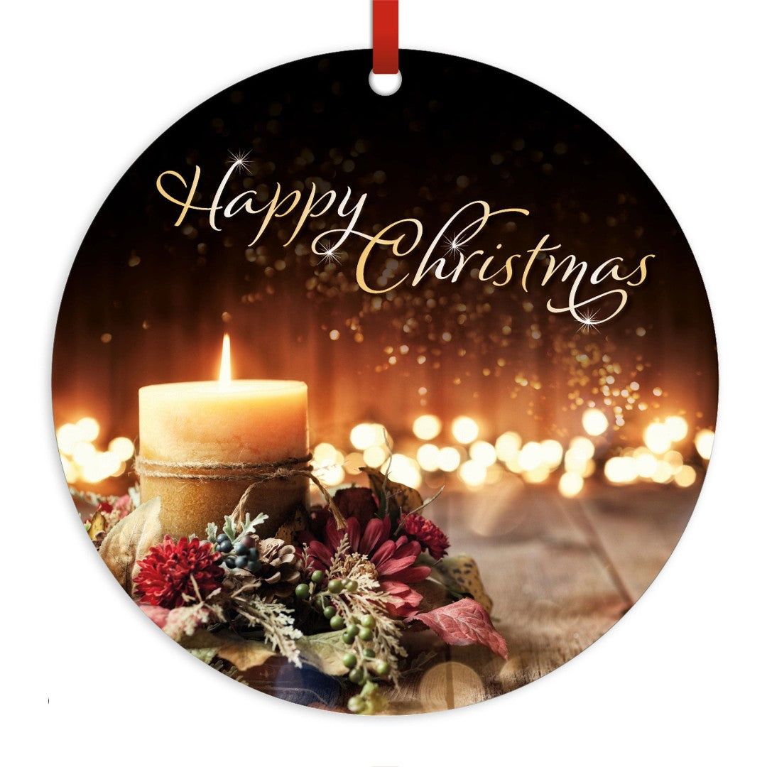 Christmas Candle Ceramic Decoration - Re-vived
