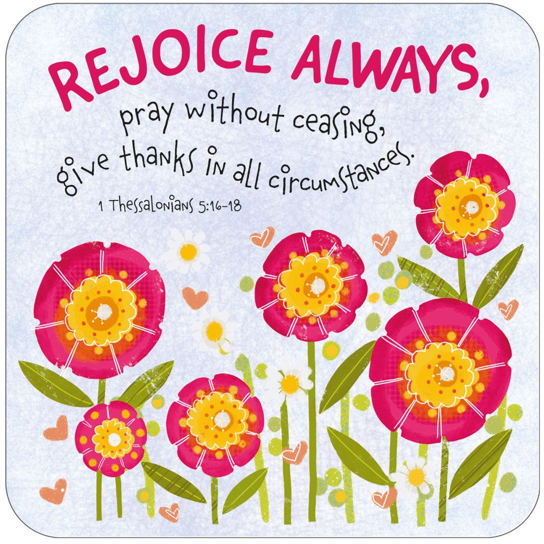Rejoice Always Coaster - Re-vived