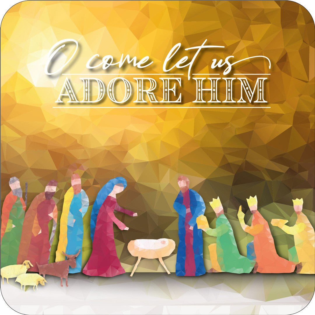 Nativity Christmas Coaster - Re-vived