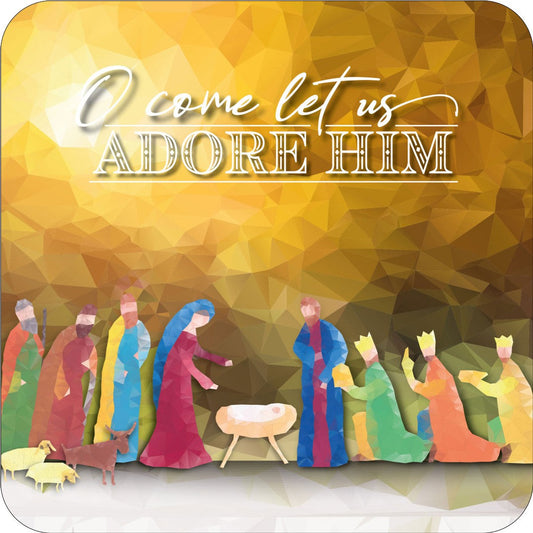 Nativity Christmas Coaster - Re-vived
