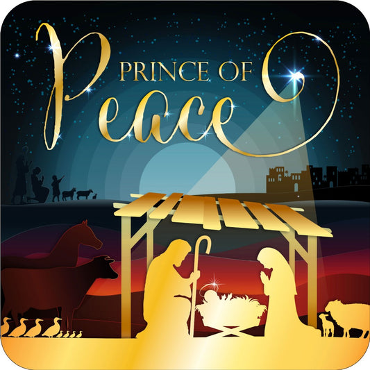 Prince Of Peace Christmas Coaster - Re-vived