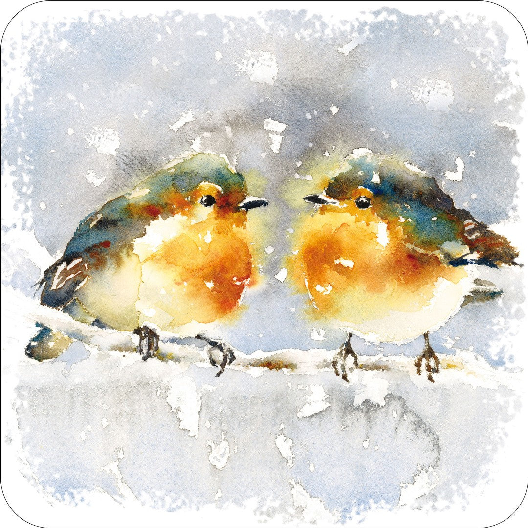 Robins Christmas Coaster - Re-vived