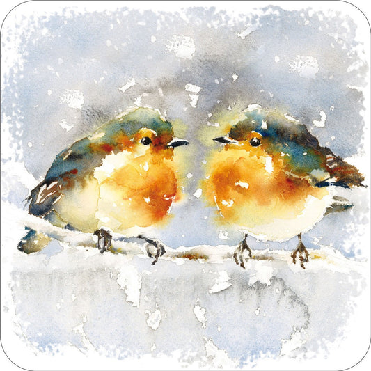 Robins Christmas Coaster - Re-vived
