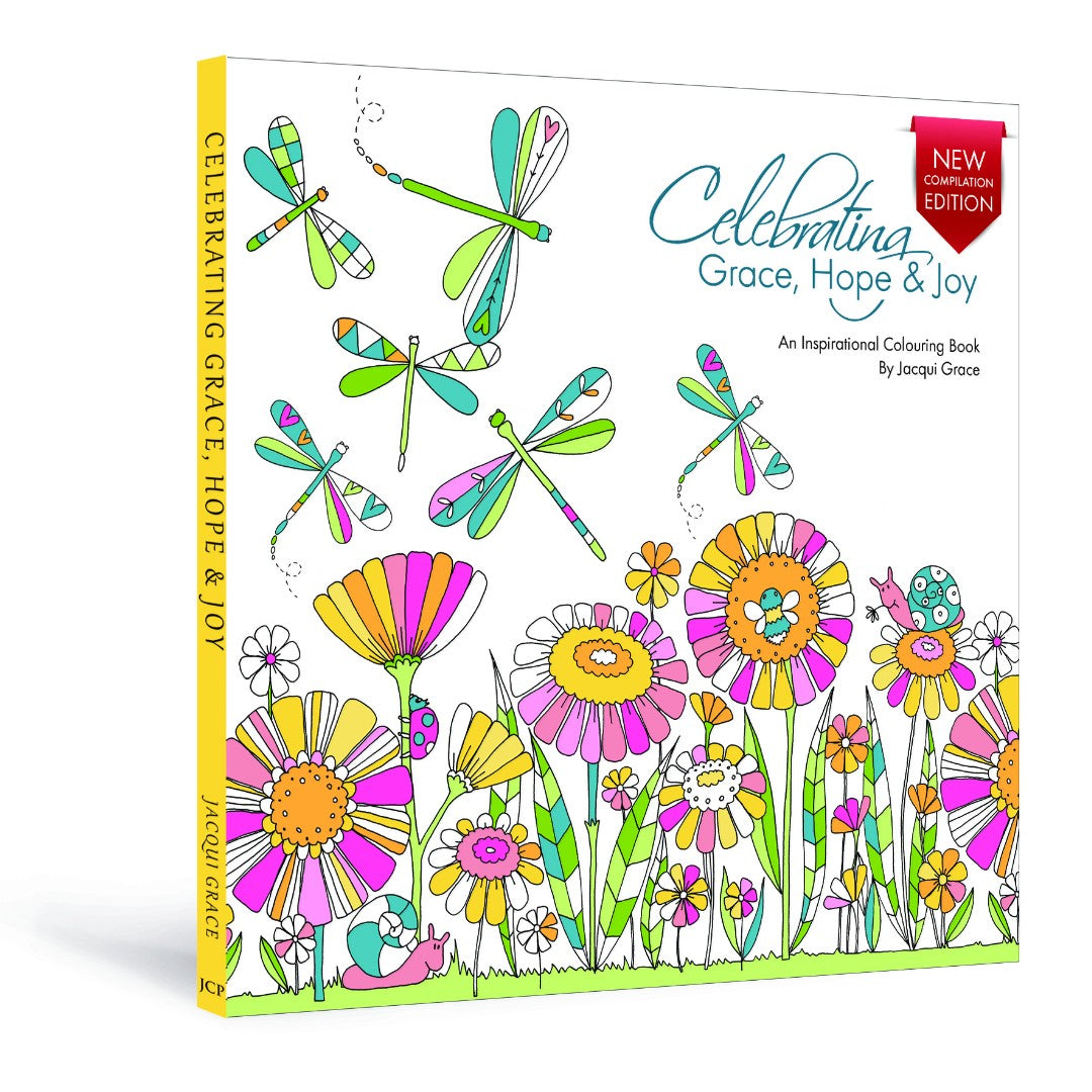 Celebrating Grace, Hope & Joy Colouring Book - Re-vived