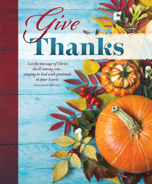 Give Thanks Thanksgiving Bulletin Large (Pack of 100) - Re-vived