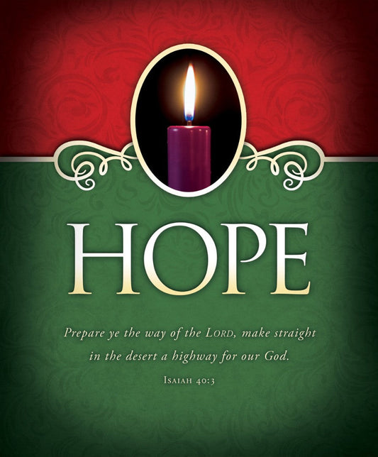 Hope Advent Bulletin Large (Pack of 100) - Re-vived