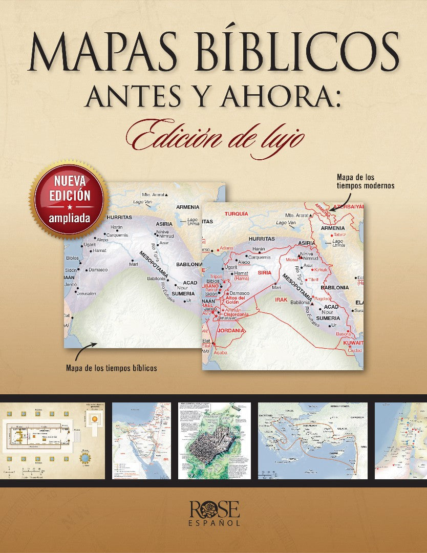 Mapas Bíblicos Antes y Ahora: Edición De Lujo - Re-vived
