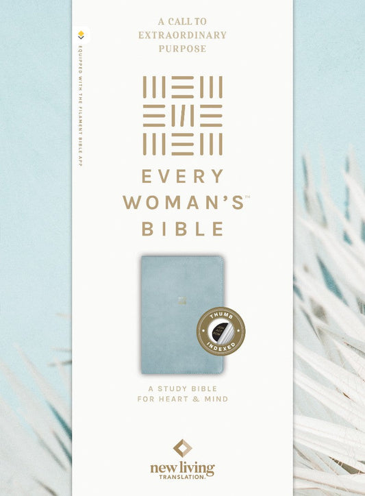 NLT Every Woman’s Bible, Filament Edition, Blue, Indexed - Re-vived