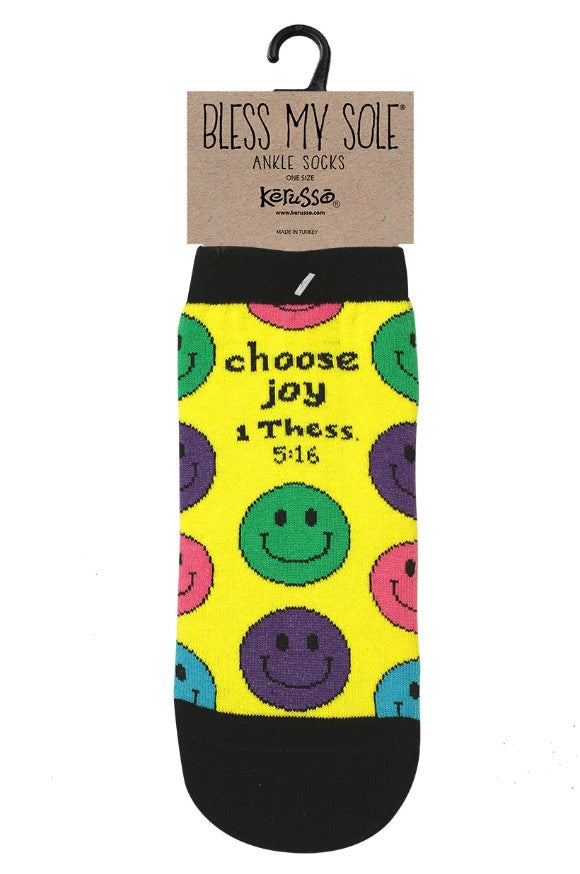 Choose Joy Ankle Socks - Re-vived