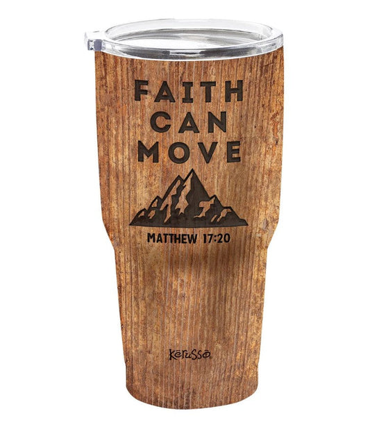 Faith Can Move Stainless Steel Tumbler - Re-vived