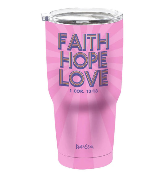 Faith Hope Love Stainless Steel Tumbler - Re-vived