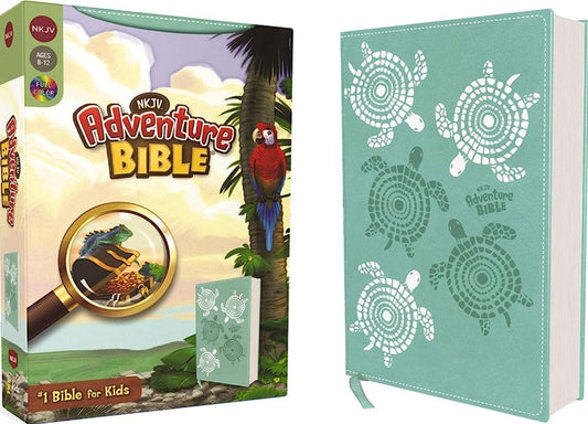 NKJV, Adventure Bible, Leathersoft, Teal, Full Color - Re-vived