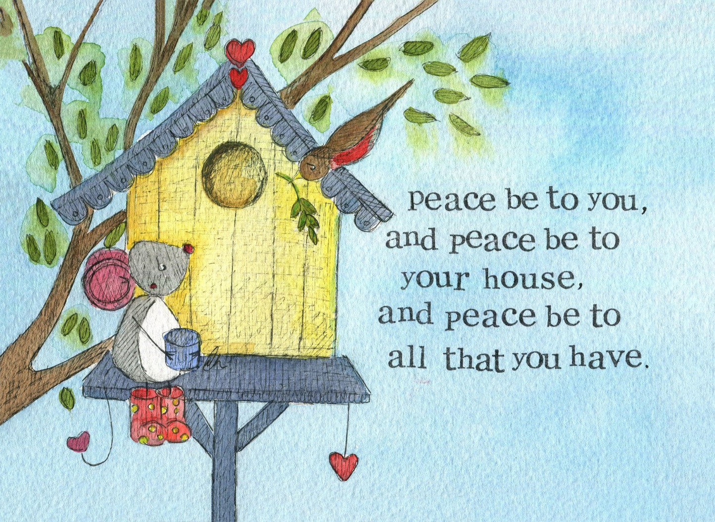 Encouragement Print Peace Be To You Single Print - Re-vived