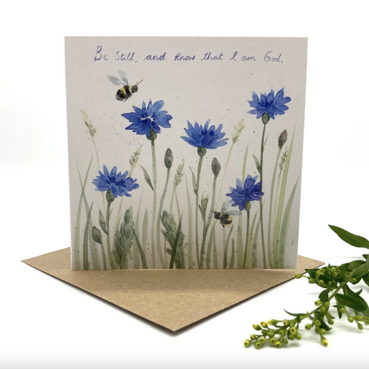 Cornflower Meadow Notecard - Re-vived