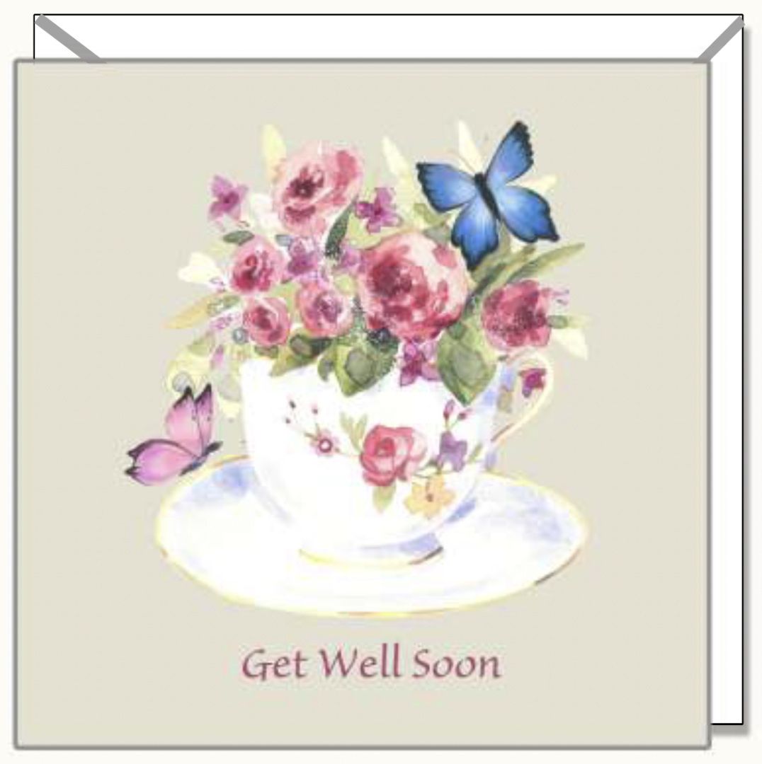 Get Well Soon Greetings Card - Re-vived