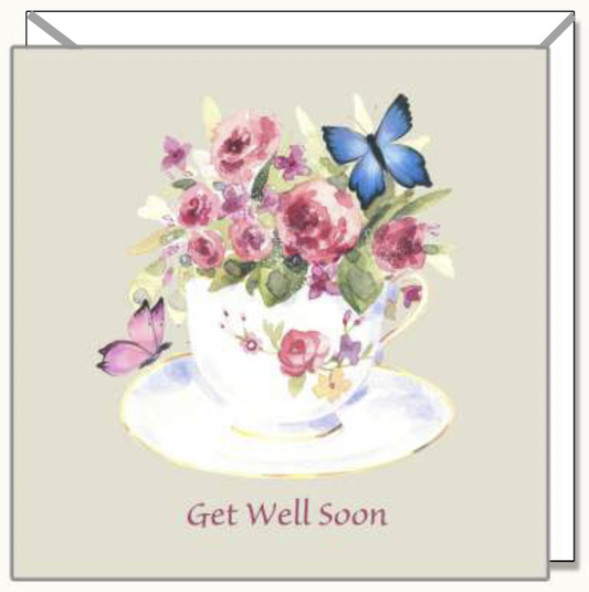 Get Well Soon Greetings Card - Re-vived