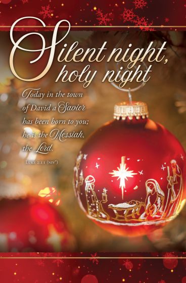 Silent Night, Holy Night Christmas Bulletin (Pack of 100) - Re-vived