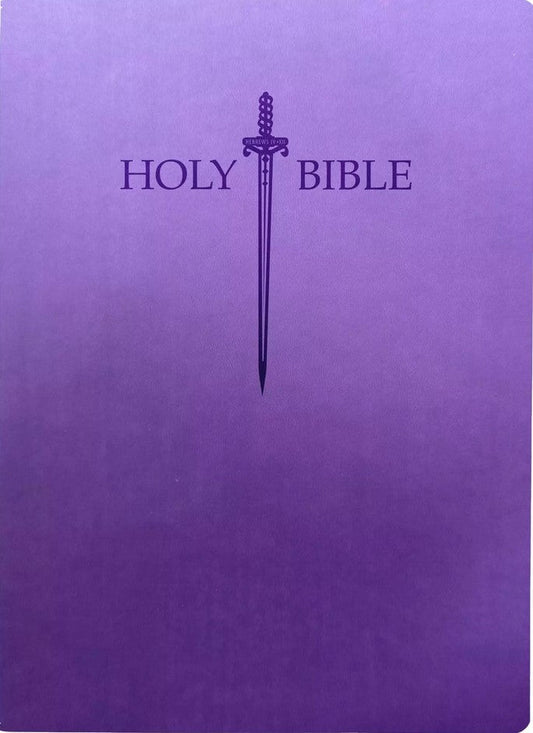 KJVER Sword Holy Bible, Large Print, Royal Purple, Indexed - Re-vived