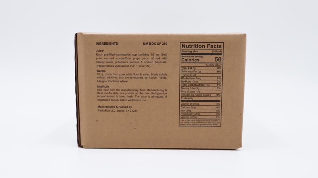 The Miracle Meal Pre-filled Communion Box of 250 - Re-vived