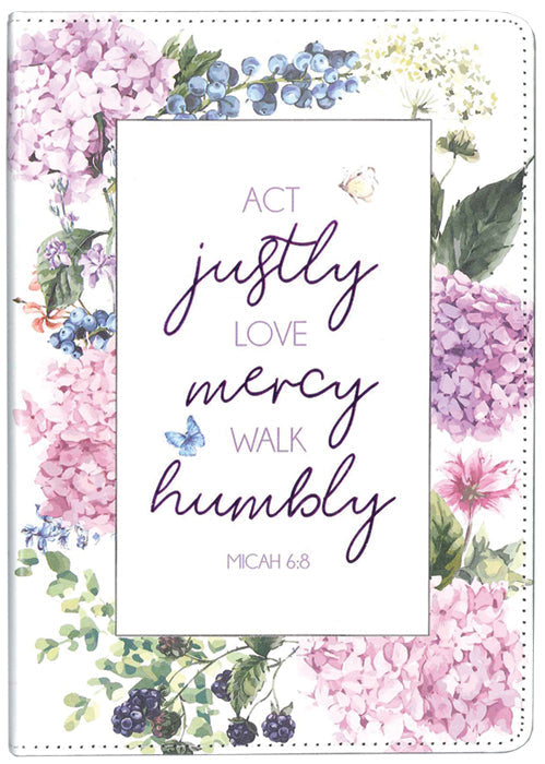 Justly Mercy Humbly Lux-Leather Journals - Re-vived