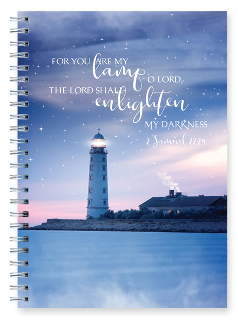 You Are My Lamp O Lord Wire O Hard Cover Journals - Re-vived