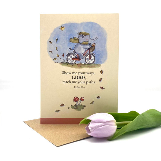 Teach Me Elephant Card - Re-vived