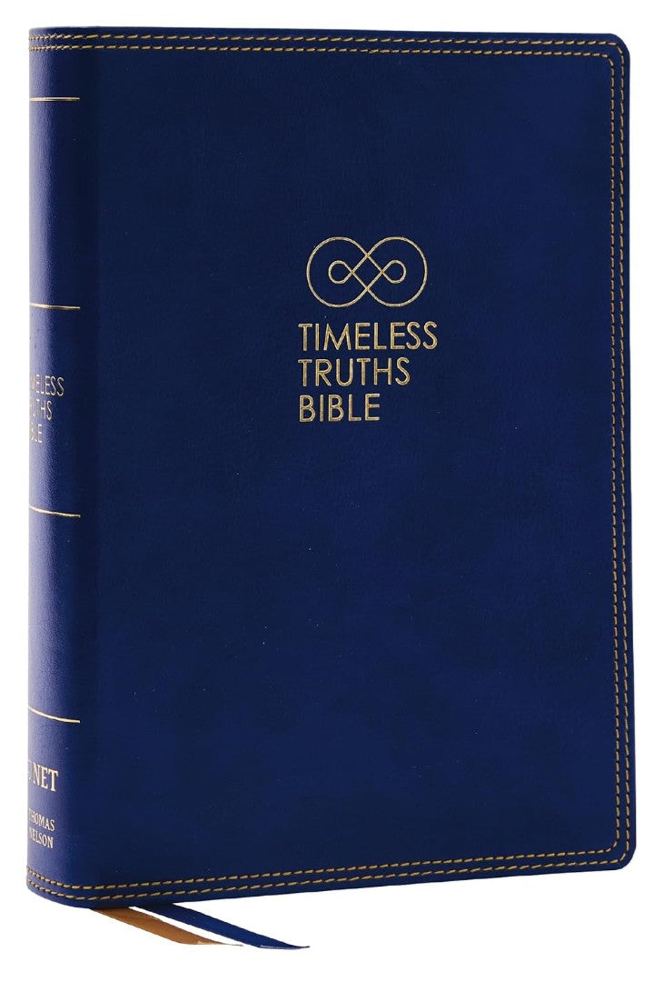 NET, Timeless Truths Bible, Leathersoft, Blue, Comfort Print - Re-vived