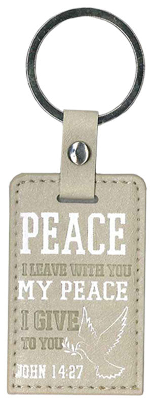 Lux Leather Keyring - Peace - Re-vived